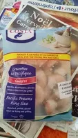 Mängden socker i Crevettes du pacifique géantes 