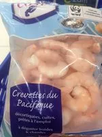 Mängden socker i Crevettes du pacifique