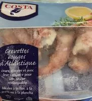 Mängden socker i Crevettes rouges d'atlantique