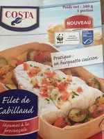 Mängden socker i Filet de cabillaud legumes à la provencale