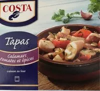 Mängden socker i Tapas calamar tomate epices