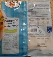 Mängden socker i Saumon sauce au pesto rouge aux pâtes de pois chiches