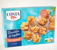 Mängden socker i Bocaditos de hojaldre con langostinos