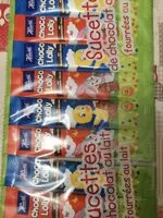 Mängden socker i Sucettes au chocolat au lait