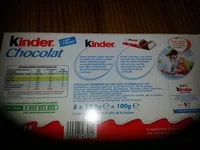 Mängden socker i Kinder chocolate