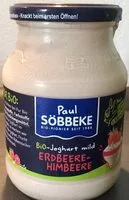 Mängden socker i Bio Joghurt Erdbeere-Himbeere