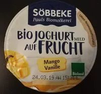 Mängden socker i Bio Joghurt mild auf Frucht Mango Vanille