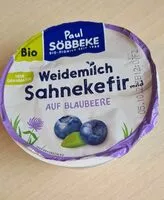 Mängden socker i Sahnekefir auf Blaubeere