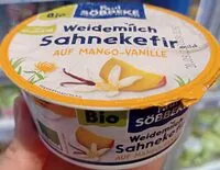 Mängden socker i Sahnekefir aus Mango-Vanille