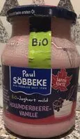 Mängden socker i Bio Joghurt mild Holunderbeere - Vanille