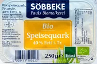 Mängden socker i Bio Speisequark 40% Fett i. Tr.