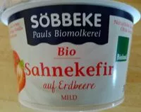 Mängden socker i Sahnekefir auf Erdbeere mild