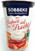 Mängden socker i Bio Joghurt mild auf Frucht Erdbeere