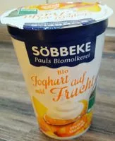 Mängden socker i Bio Joghurt auf Frucht Pfirsich-Maracuja