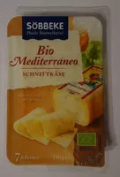 Mängden socker i Bio Mediterraneo Schnittkäse