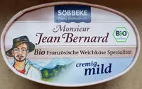 Mängden socker i Monsieur Jean Bernard Bio Französische Weichkäse Spezialität