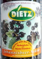 Mängden socker i Johannisbeer-Nektar