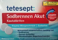 Mängden socker i Sodbrennen Akut Kautabletten