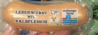 Mängden socker i Leberwurst mit kalbfleisch