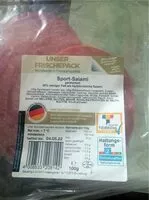 Mängden socker i Sport-Salami