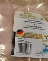 Mängden socker i Kasselerbraten und Schweinebraten