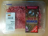 Mängden socker i Rind und schwein Hackfleisch gemischt