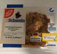 Mängden socker i Schweinegeschnetzeltes nach Gyros-Art