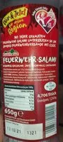 Mängden socker i Feuerwehr Salami