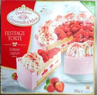 Mängden socker i Festtagstorte Erdbeer Joghurt