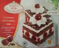 Mängden socker i Schwarzwälder Kirsch-Blechkuchen tiefgefroren