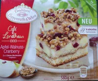 Mängden socker i Café Landhaus Apfel-Wallnuss-Cranberry