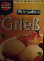 Mängden socker i Weichweizen Griess