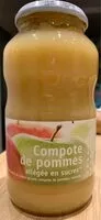 Mängden socker i Compote de pommes allégée en sucre