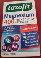 Mängden socker i Taxofit Magnesium 400
