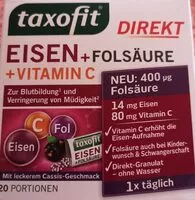 Mängden socker i Eisen+Folsäure+Vitamin C