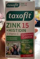 Mängden socker i TaxoFit Zink15 + Histidin + Vitamin C