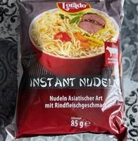 Mängden socker i Instant Nudeln Rindf.
