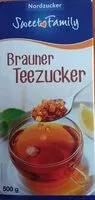 Mängden socker i Brauner Teezucker