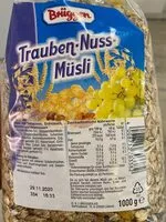 Mängden socker i Bruggen Musli Nueces