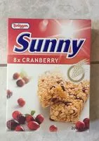 Mängden socker i Sunny 8x cramberry