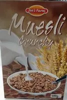 Mängden socker i Muesli Crunchy