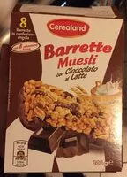 Mängden socker i Barrette Muesli con Cioccolato al Latte