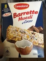 Mängden socker i Barrette muesli coco