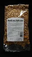 Mängden socker i Muesli aux fruits secs