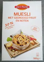 Mängden socker i Muesli aux fruits secs
