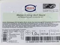 Mängden socker i Matjes in Honig-Senf-Sauce
