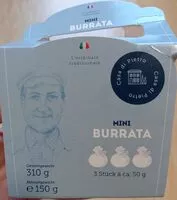 Mängden socker i Mini burrata