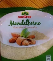 Mängden socker i Mandelkerne blanciert und gemahlen