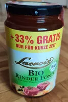 Mängden socker i BIO Rinder Fond