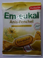Mängden socker i Em-eukal Anis-fenchel Zuckerfrei
